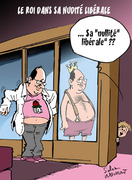 La courbe va s'inverser l www.libres.org Le Roi dans sa nudité libérale l www.libres.org