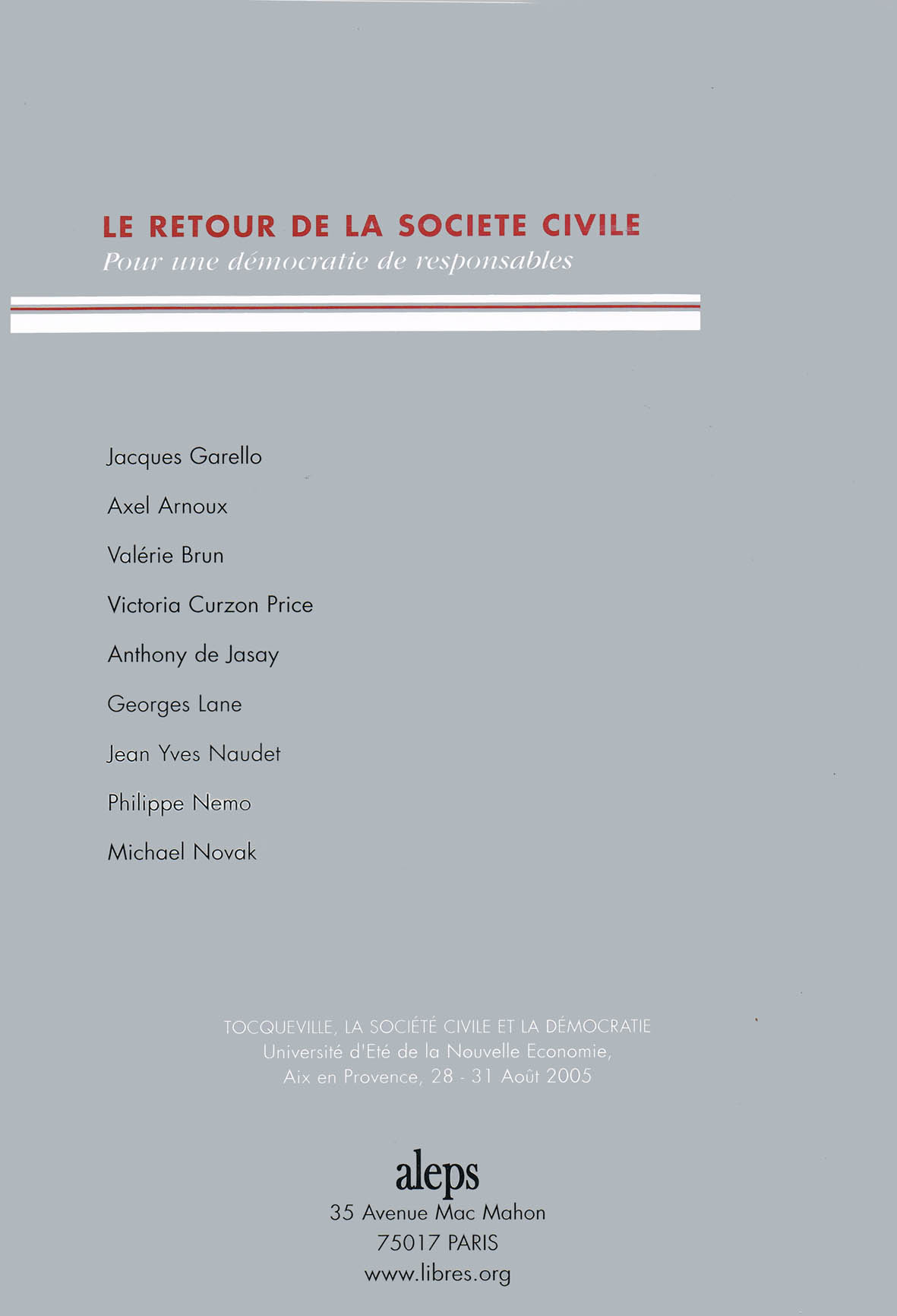 Catalogue de la Sefel l www.libres.org